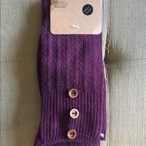 Burgundy Knee High Socks